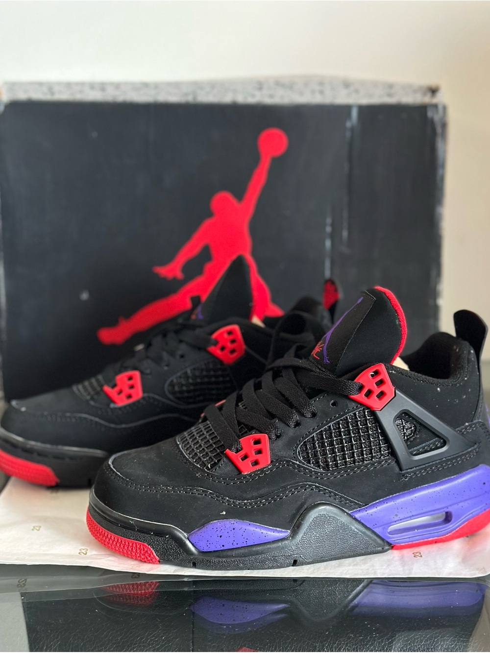 New Air Jordan 4 Raptors (kids size 5.5)